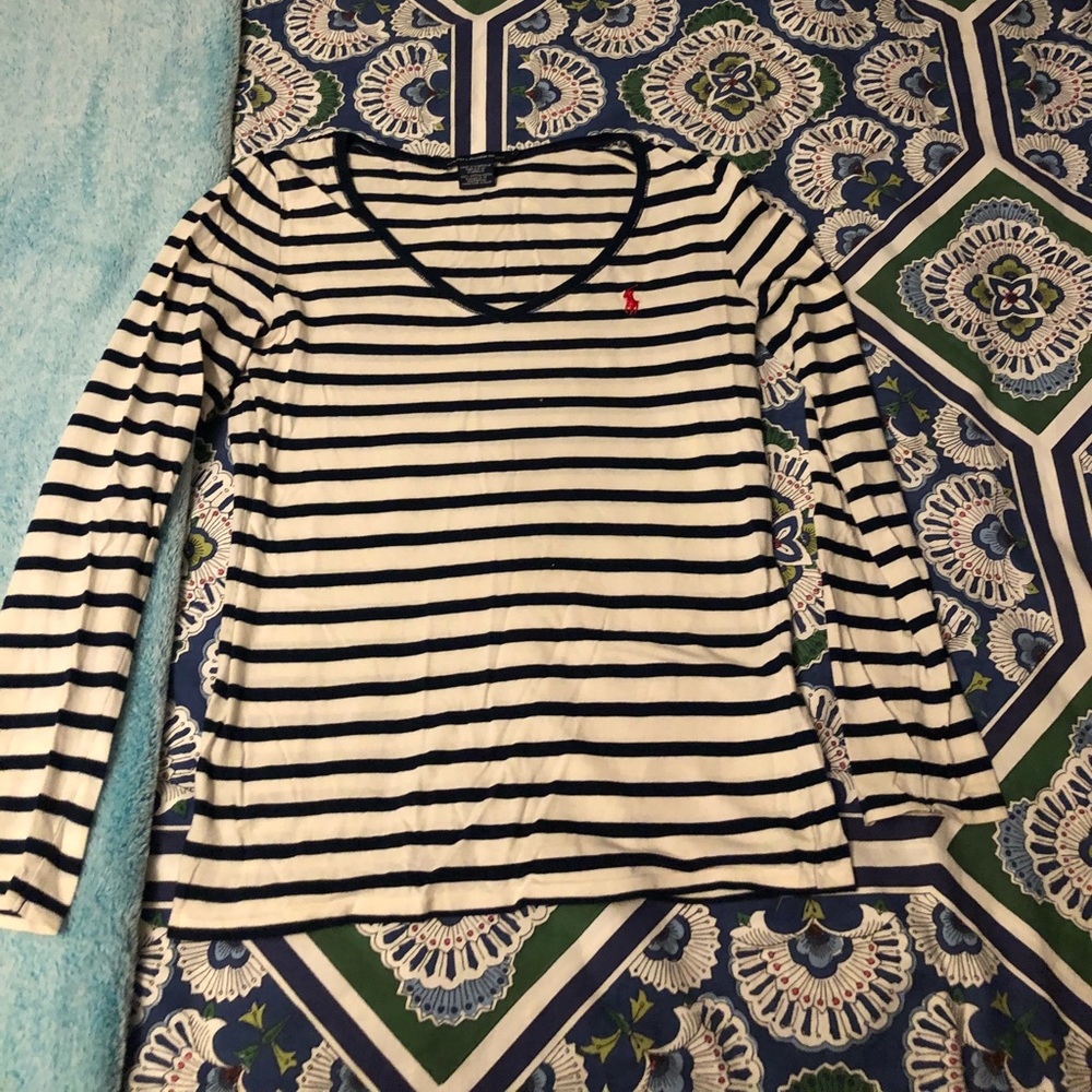 Ralph Lauren Polo long sleeve v neck top